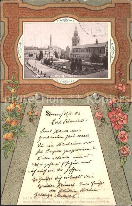 Worms Rhein Ludwigsplatz