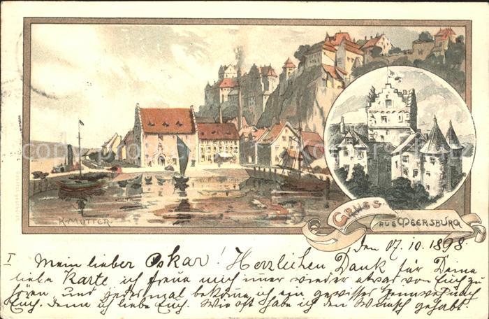 Meersburg Bodensee Kuenstlerkarte