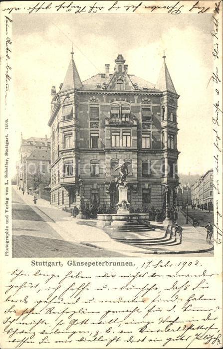 Stuttgart Gaensepeterbrunnen