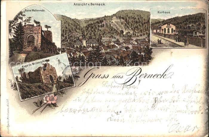 Berneck Altensteig Kurhaus Ruine Wallenrode Kapelle