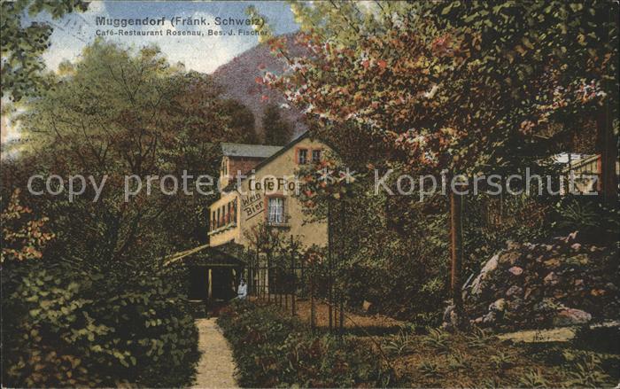 Muggendorf Fraenkische Schweiz Cafe Restaurant Rosenau