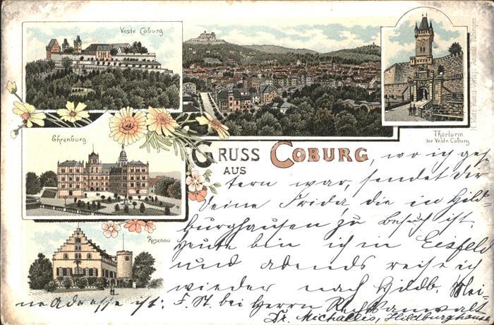 Coburg Ehrenburg Rosenau Thorturm Veste
