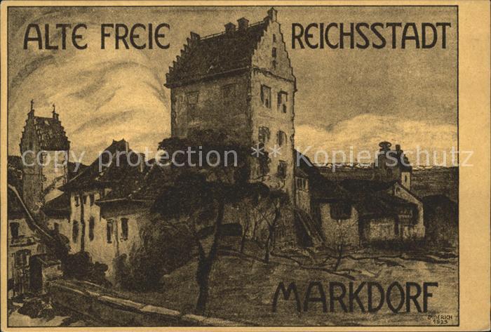 Markdorf Baden Kuenstlerkarte alte freie Reichsstadt Emerich