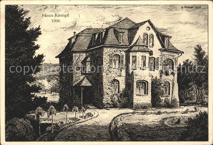 Grunbach Remshalden Haus Kempf Kuenstlerkarte um 1906