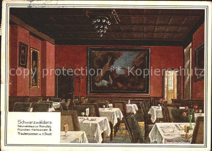 Muenchen Schwarzwaelder Naturweinhaus zur Rheinpfalz Hartmannstrasse 8