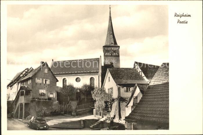 Roigheim Partie an der Kirche