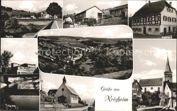 Roigheim Schulhaus Rathaus Kirche