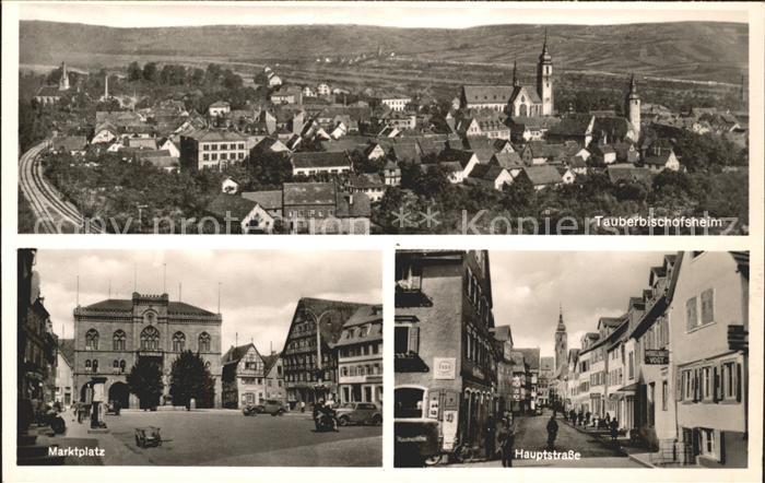 Tauberbischofsheim Gesamtansicht Marktplatz Hauptplatz