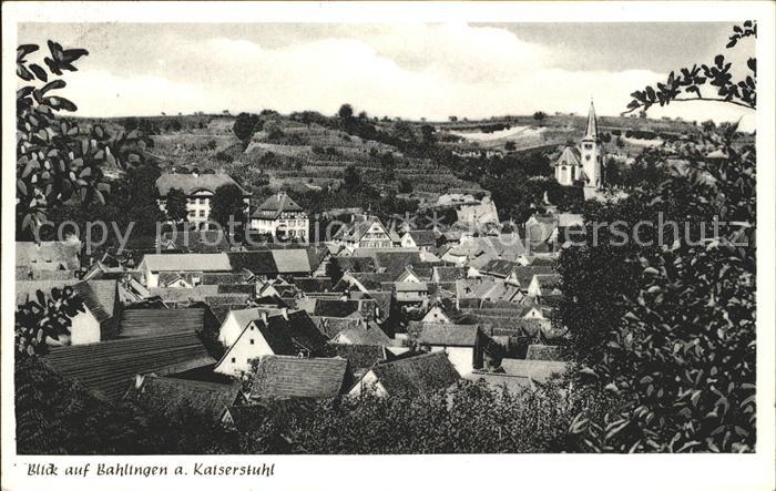 Bahlingen Ortsansicht mit Kirche