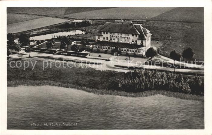 Plau See Strandhotel Fliegeraufnahme
