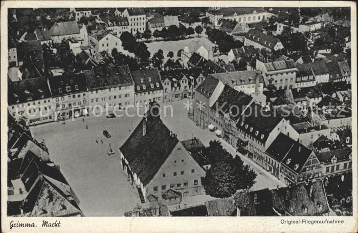 Grimma Markt Fliegeraufnahme
