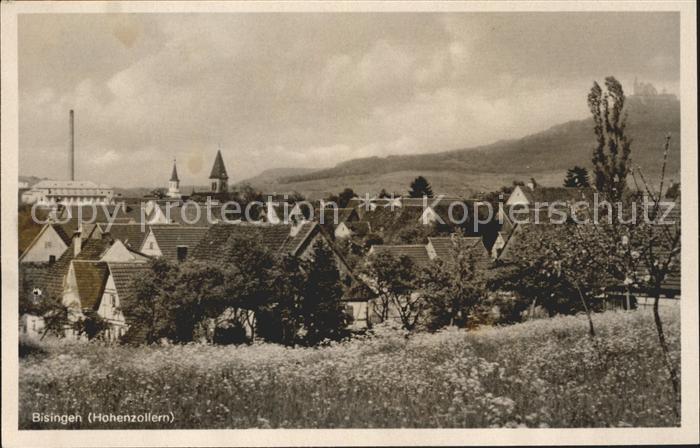 Bisingen Ortsansicht mit Kirche