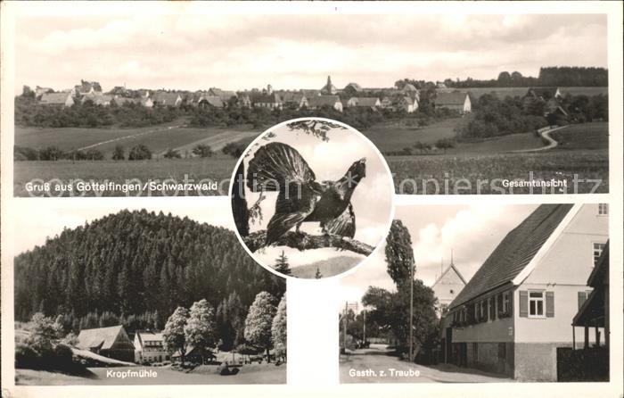 Goettelfingen Seewald Schwarzwald Gesamtansicht Kropfmuehle Gasthaus zur Traube