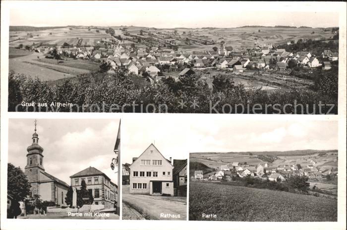 Altheim Bodenseekreis Gesamtansicht Kirche Rathaus