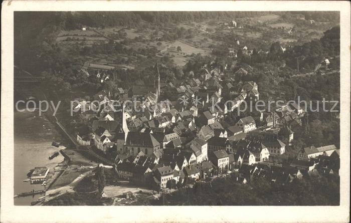 Neckargemuend Fliegeraufnahme Bahnpost