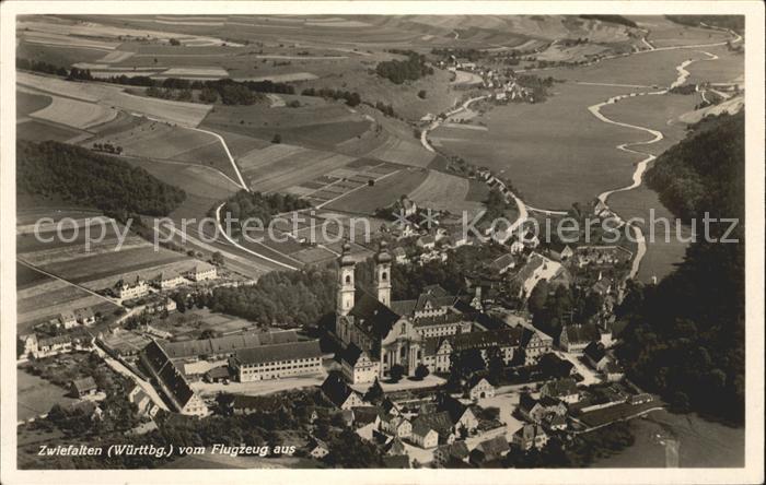 Zwiefalten Muenster Fliegeraufnahme