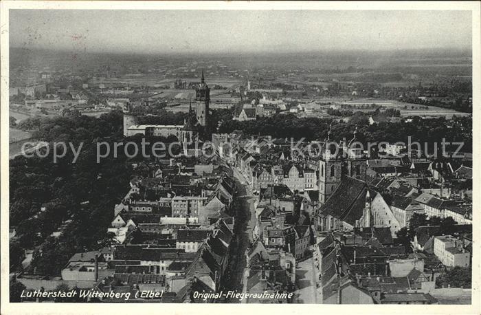 Wittenberg Lutherstadt Lutherstadt Fliegeraufnahme