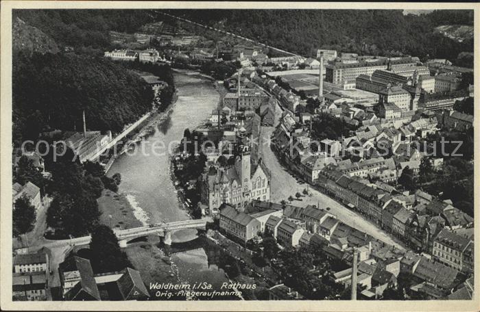 Waldheim Sachsen Rathaus Fliegeraufnahme
