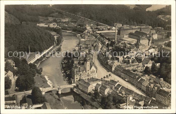 Waldheim Sachsen Rathaus Fliegeraufnahme