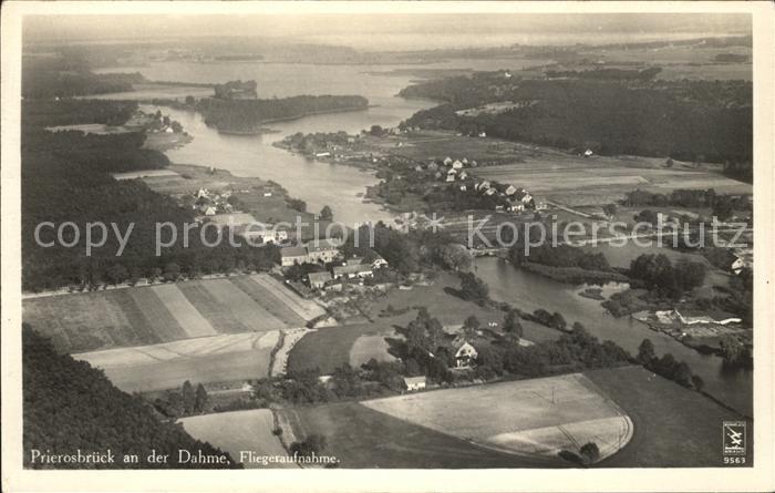 Prierosbrueck Panorama See Fliegeraufnahme