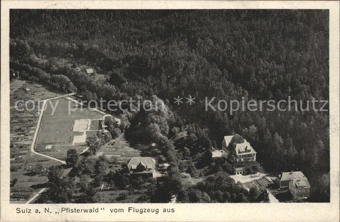 Sulz Neckar Pfisterwald Erholungsheim Fliegeraufnahme