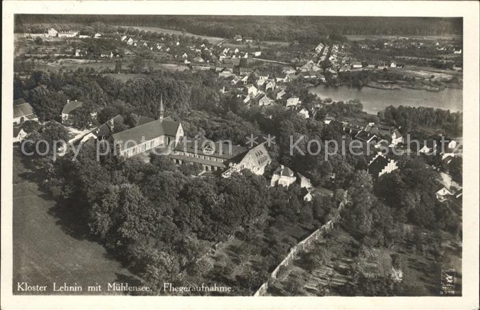 Lehnin mit Muehlensee Fliegeraufnahme