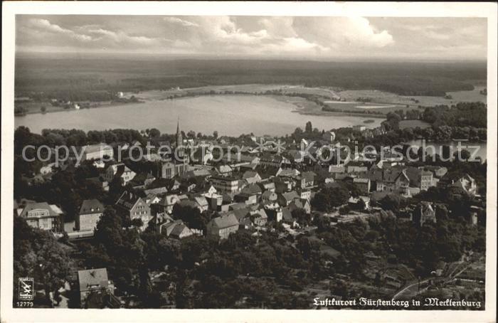 Fuerstenberg Mecklenburg Fliegeraufnahme Luftkurort Mecklenburgische Seenplatte