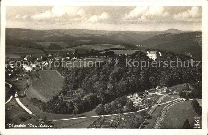 Baerenstein Altbezirk Dresden Fliegeraufnahme