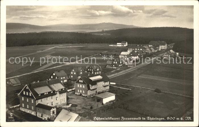 Frauenwald Thueringen Hoehenluftkurort Fliegeraufnahme