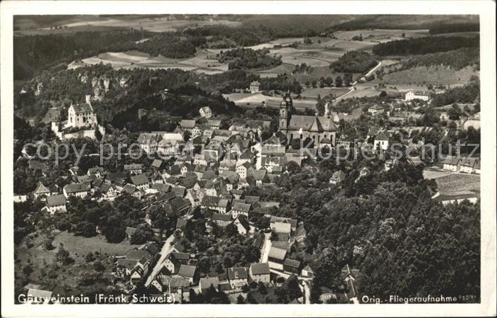 Goessweinstein Fliegeraufnahme Fraenkische Schweiz