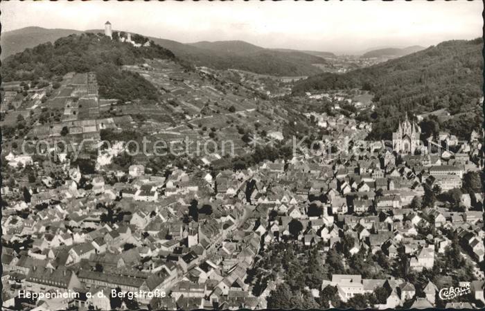 Heppenheim Bergstrasse Fliegeraufnahme