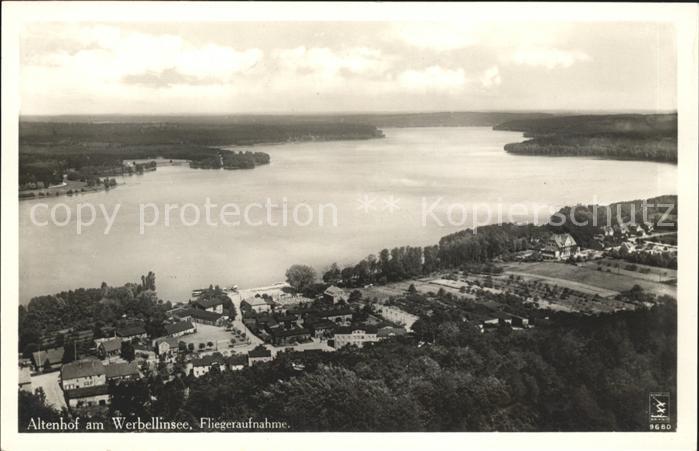 Altenhof Eberswalde am Werbellinsee Fliegeraufnahme