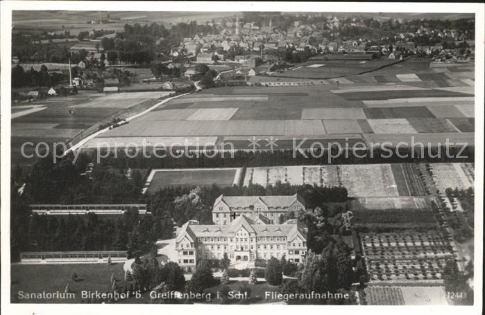 Greiffenberg Schlesien Sanatorium Birkenhof Fliegeraufnahme