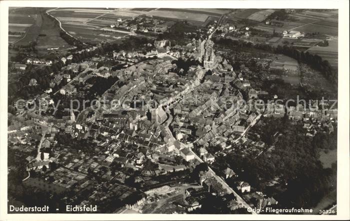 Eichsfeld Duderstadt Fliegeraufnahme