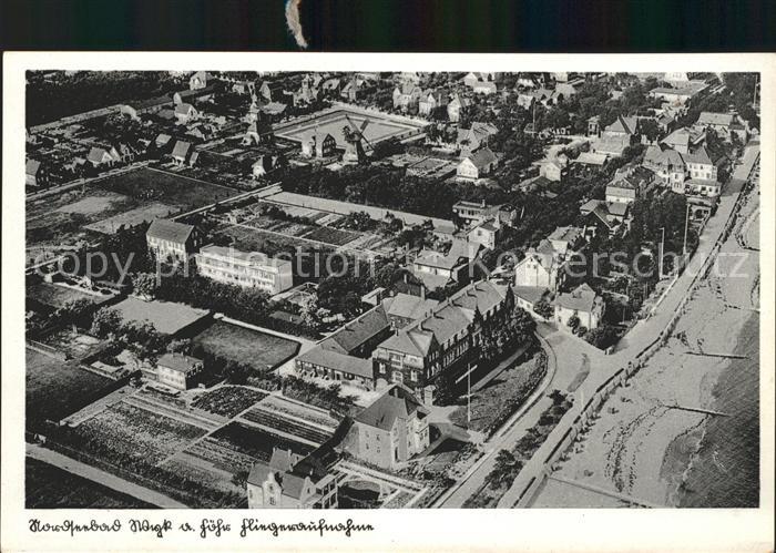 Wyk Foehr Nordseebad Strand Fliegeraufnahme