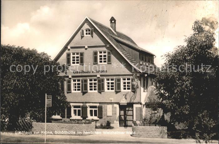 Schoellhuette Gasthaus zur Krone im Welzheimer Wald