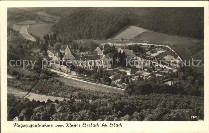 Erbach Rheingau Kloster Eberbach Fliegeraufnahme