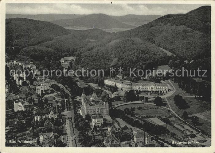 Bad Wildungen Badeviertel Fliegeraufnahme