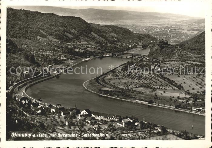 Wannow Panorama mit Burgruine Schreckenstein