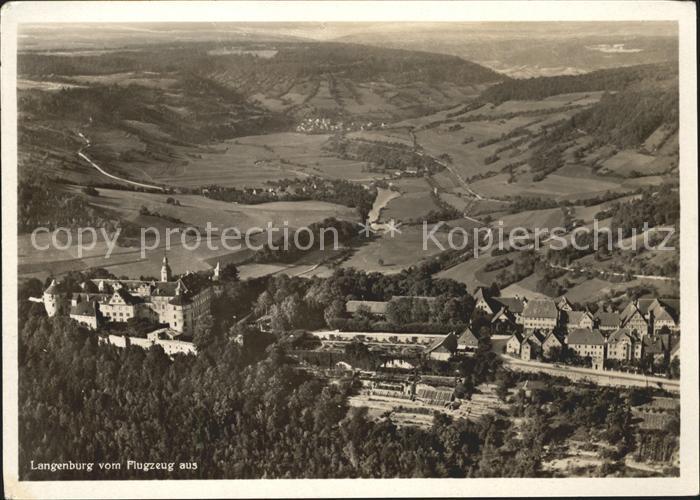Langenburg Wuerttemberg Schloss Fliegeraufnahme
