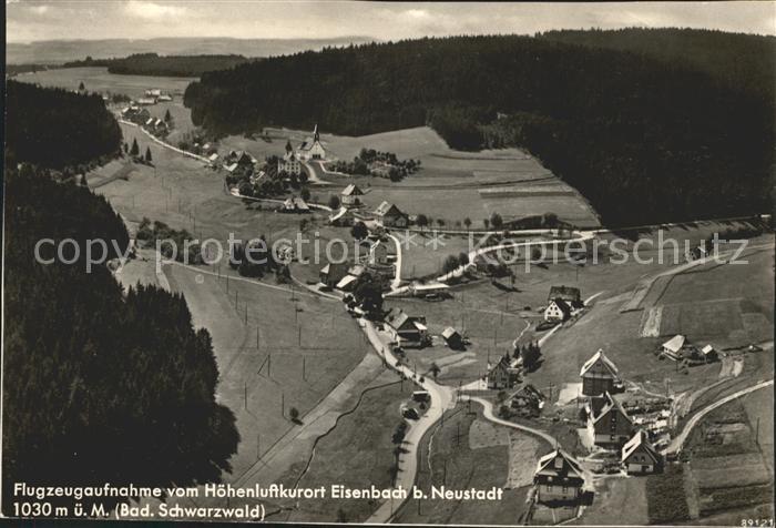 Eisenbach Schwarzwald Hoehenluftkurort Fliegeraufnahme