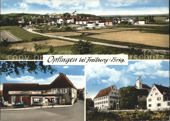 Opfingen Gesamtansicht Strassenpartie Kirche