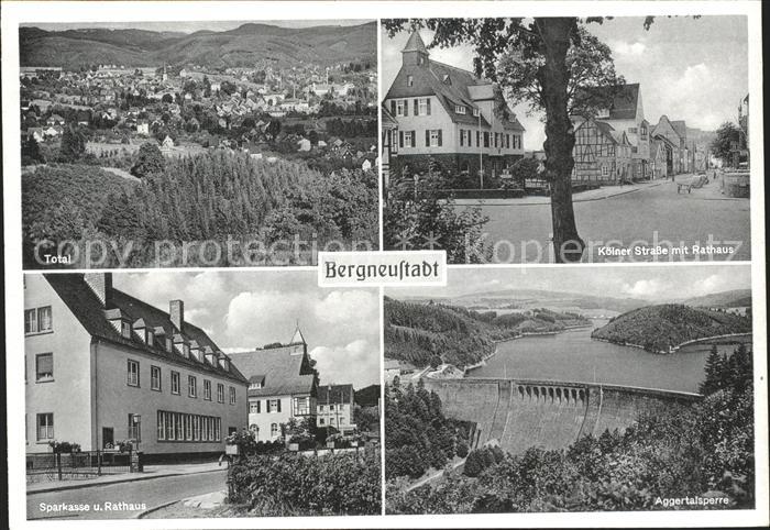 Bergneustadt Total Koelner Strasse Rathaus Sparkasse Aggertalsperre