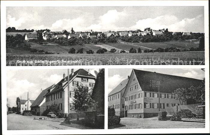 Goettelfingen Seewald Schwarzwald Gesamtansicht Strassenpartie Gasthaus zur Sonn
