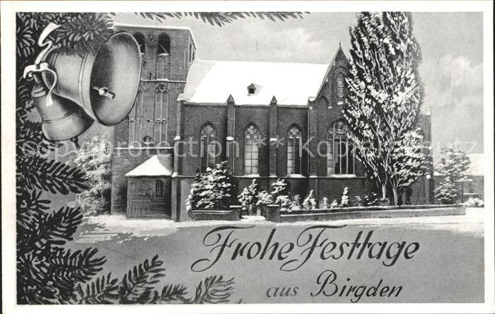 Birgden Weihnachtskarte Kirche Glocke