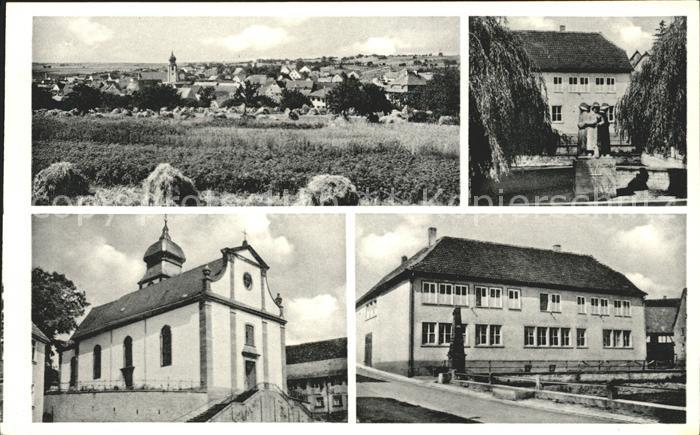Grossrinderfeld Gesamtansicht Kirche Denkmal