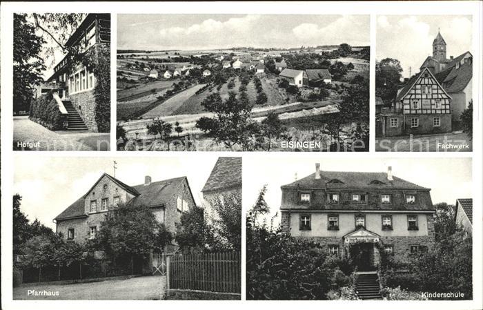 Eisingen Wuerzburg Hofgut Fachwerk Pfarrhaus Kinderschule