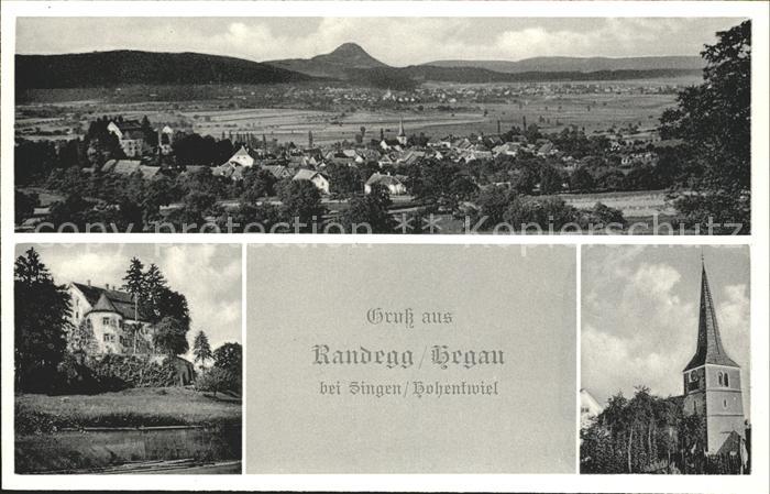Randegg Gottmadingen Panorama Hegau Kirche