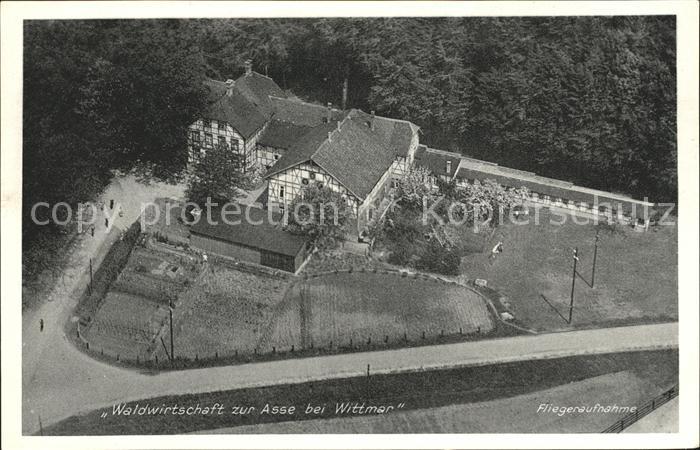 Wittmar Waldwirtschaft zur Asse Fliegeraufnahme