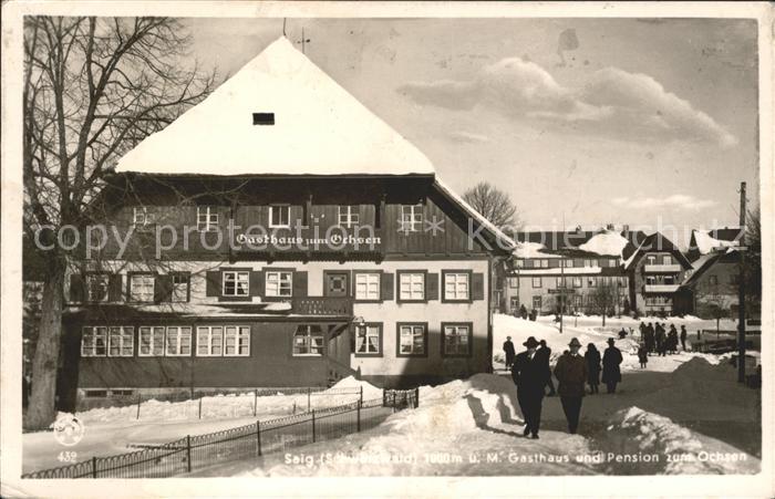 Saig Schwarzwald Gasthaus Pension zum Ochsen